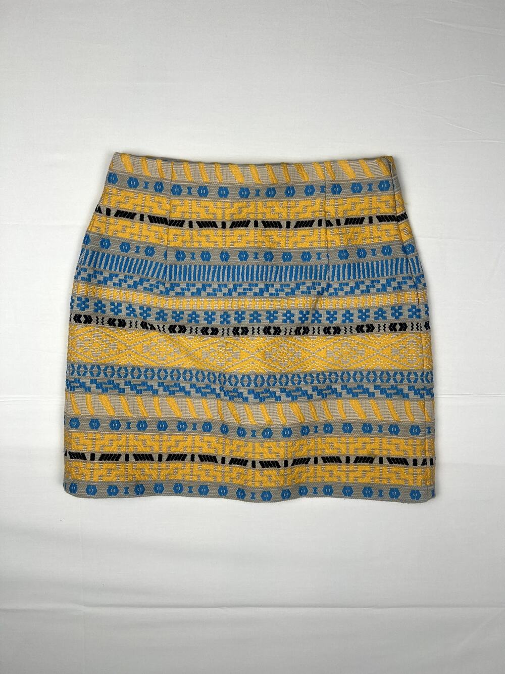 Zara Woman Textured Jacquard Mini Skirt – Size S
